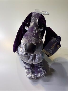 1990s Hush Puppies Plush Bassett Purple Velvet Edition